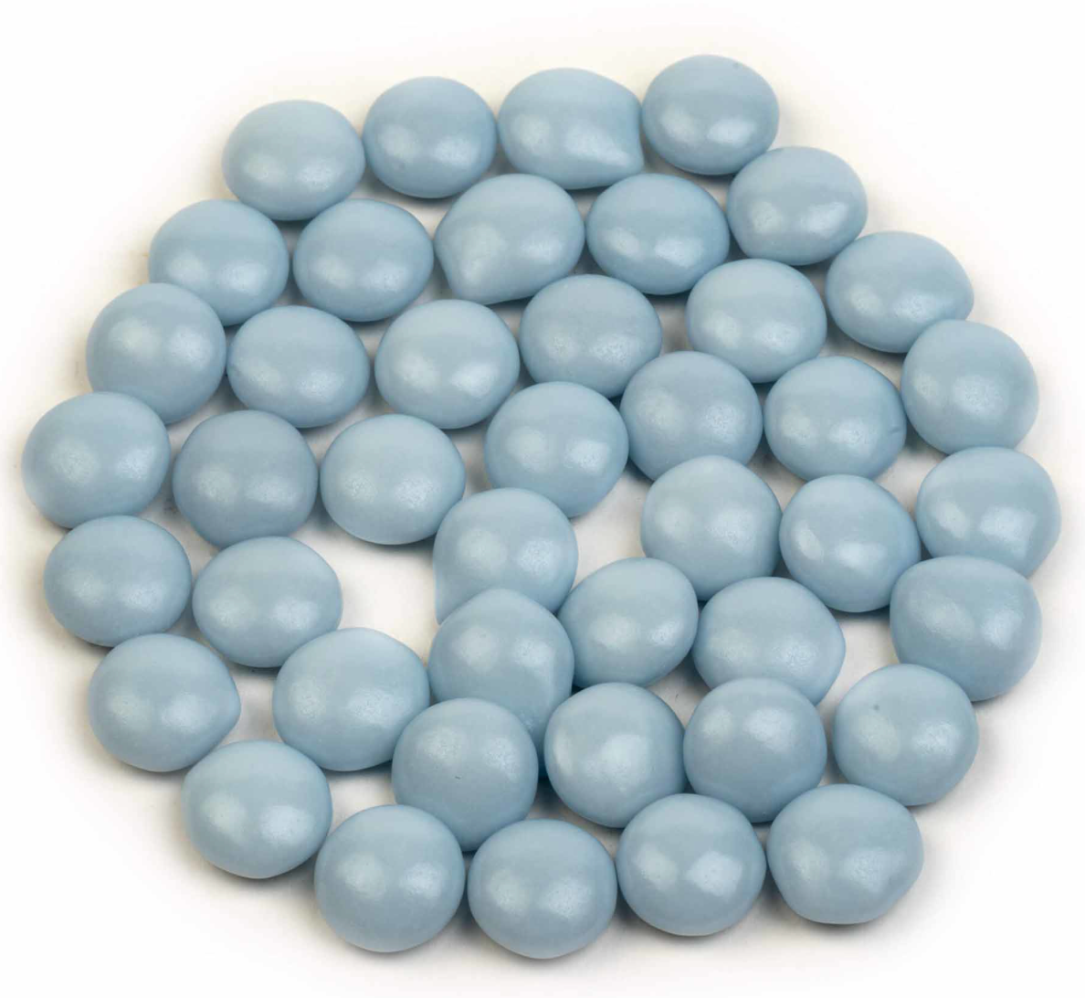 Mini confetti's (babyblauw glanzend)